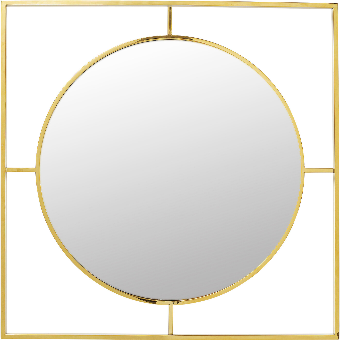 Зеркало Stanford Frame Gold Ø90 см от KARE Design