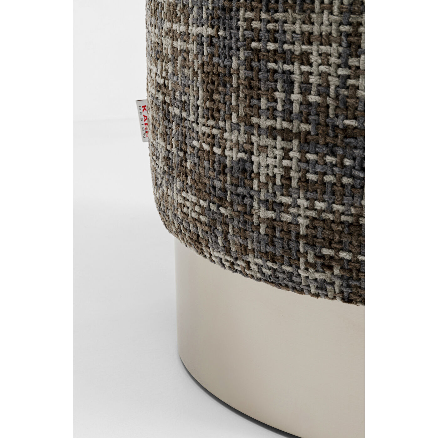 Пуф Cherry Dining Silber Dark Grey Ø39cm от KARE Design
