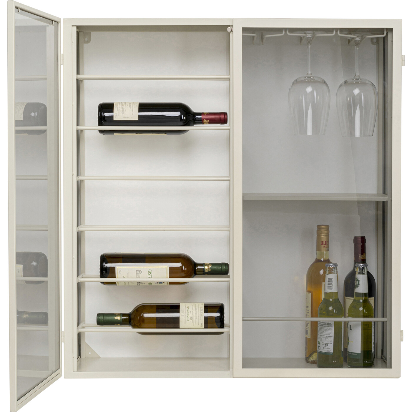 Винная полка настенная Lisboa White 75x80cm от KARE Design
