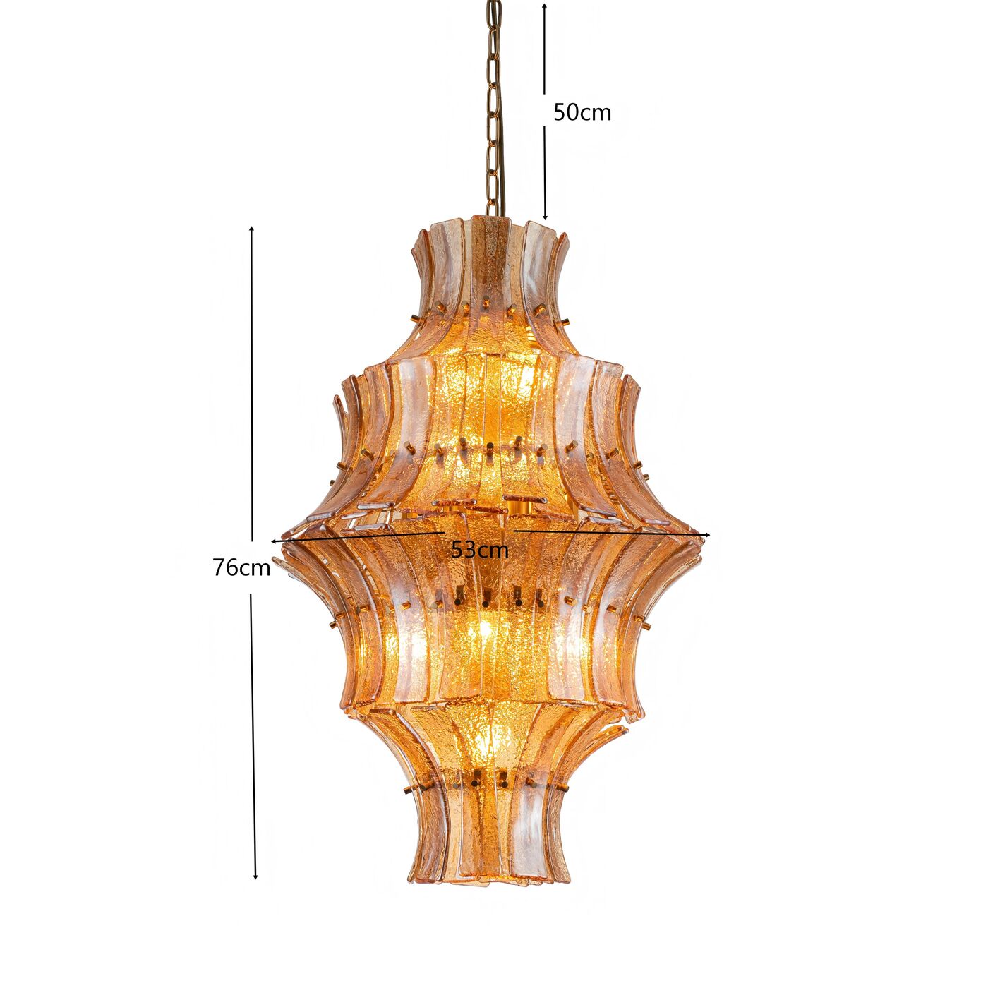 Светильник подвесной Venezia Double Smoke Ø53cm от KARE Design