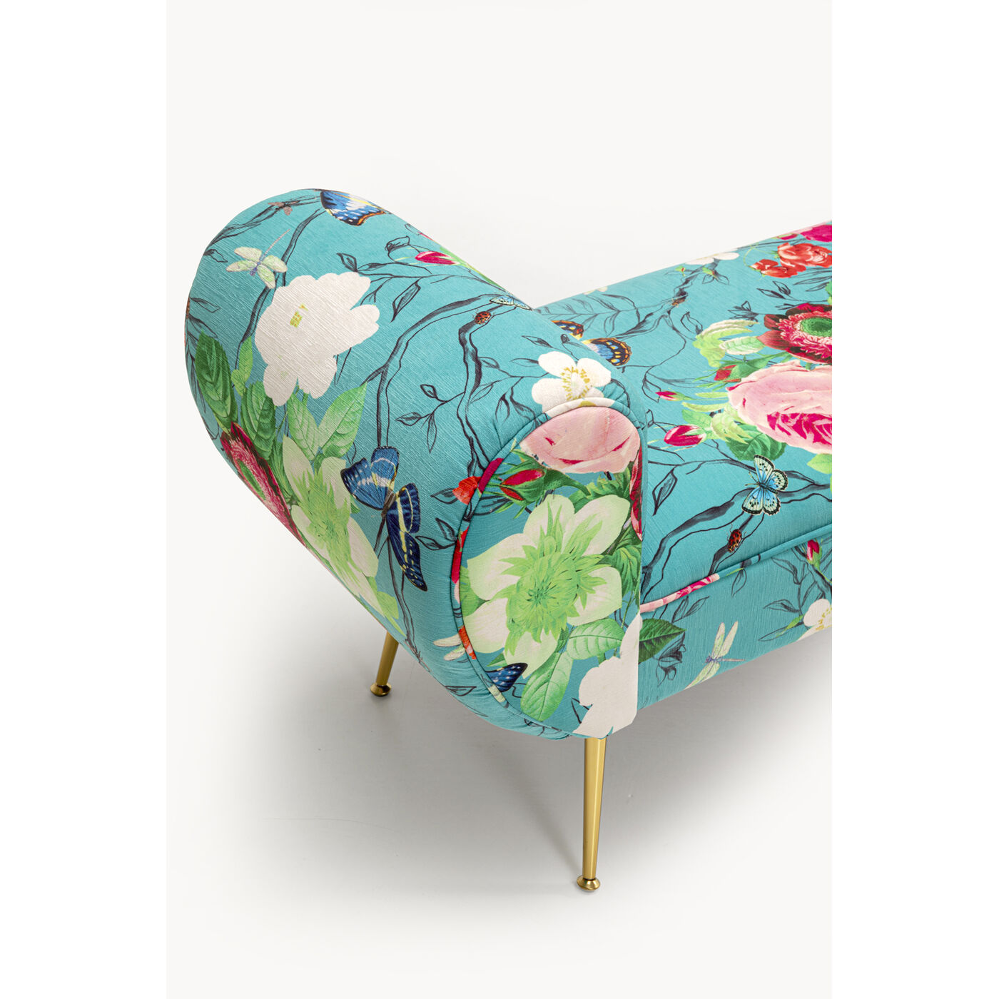 Скамья Trono Flower Fever Blue 140cm от KARE Design