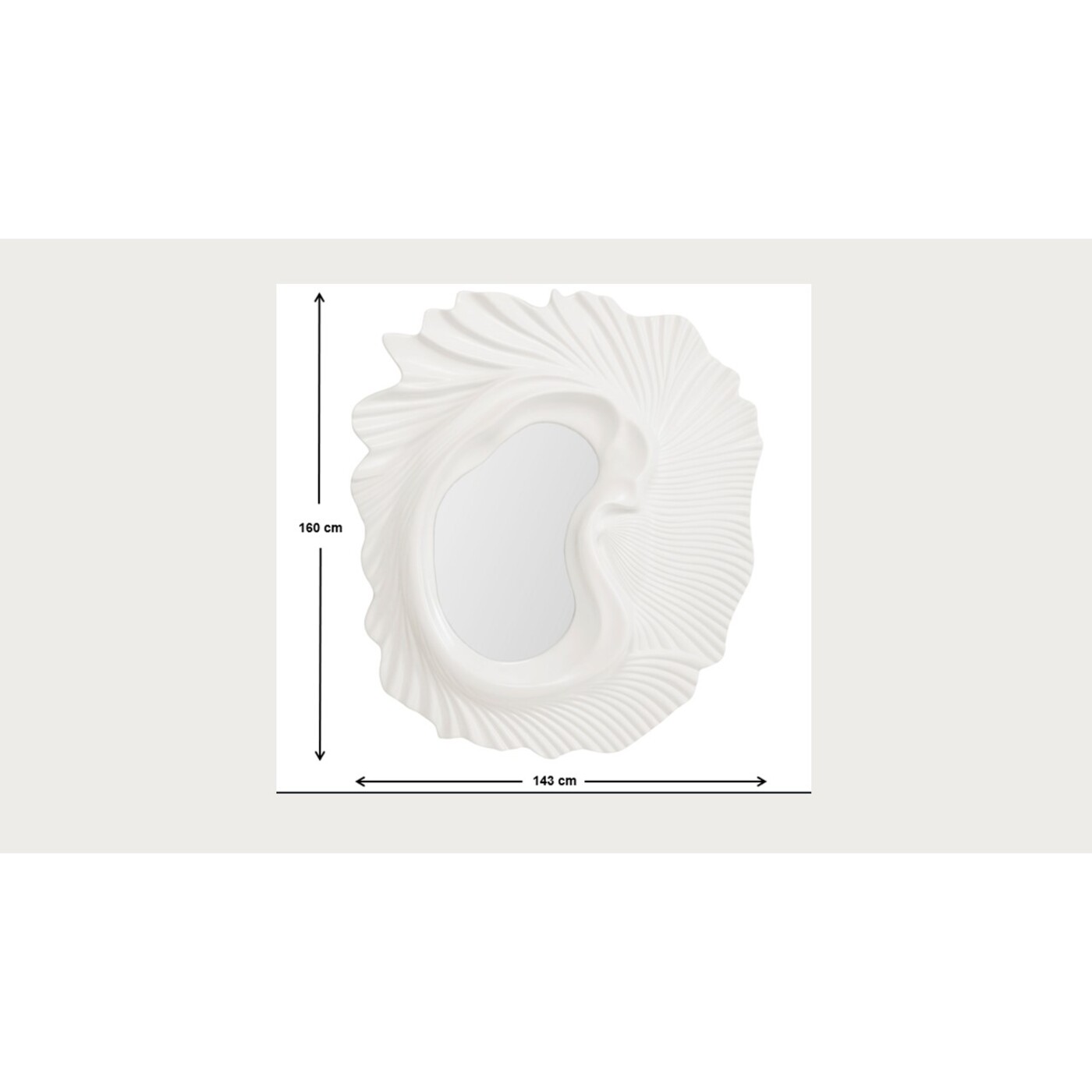 Зеркало настенное Orecchio White 162x146cm от KARE Design