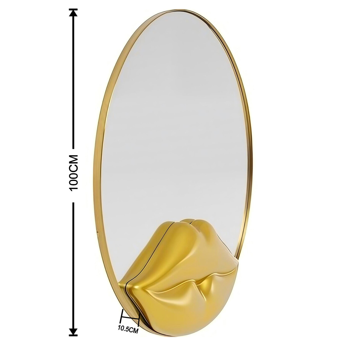 Зеркало настенное Lips Ø100cm от KARE Design