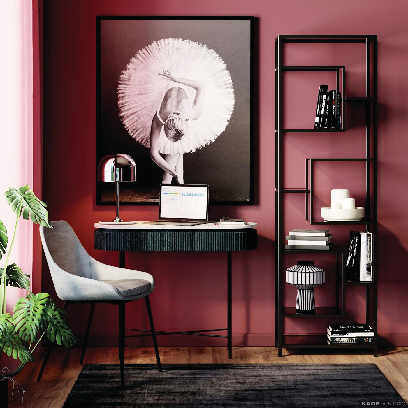 Стеллаж Loft Black 195x60 см от KARE Design