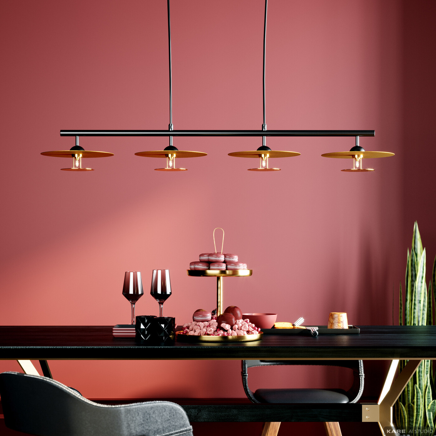Светильник подвесной Disc Dining Quattro от KARE Design