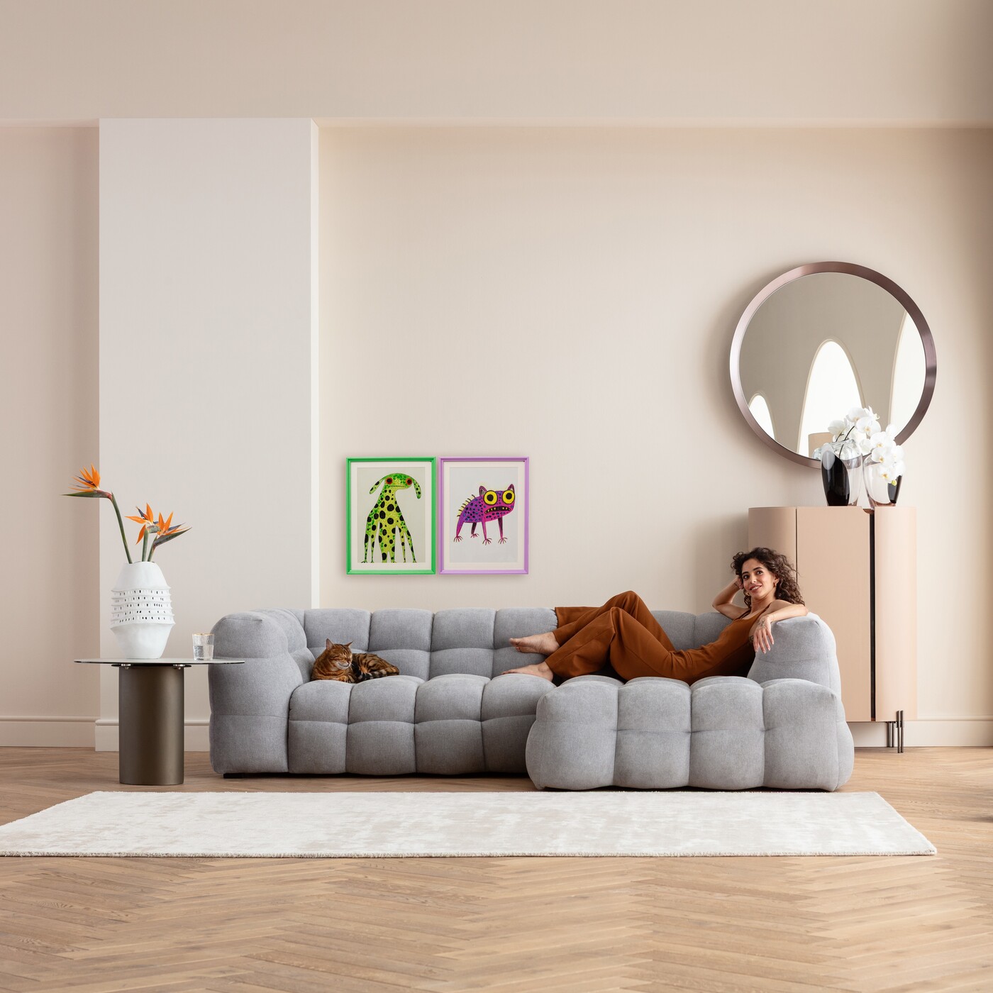 Картина в раме Fantasy Pet «Фантазийные животные» 32x42 см (2/Set) от KARE Design