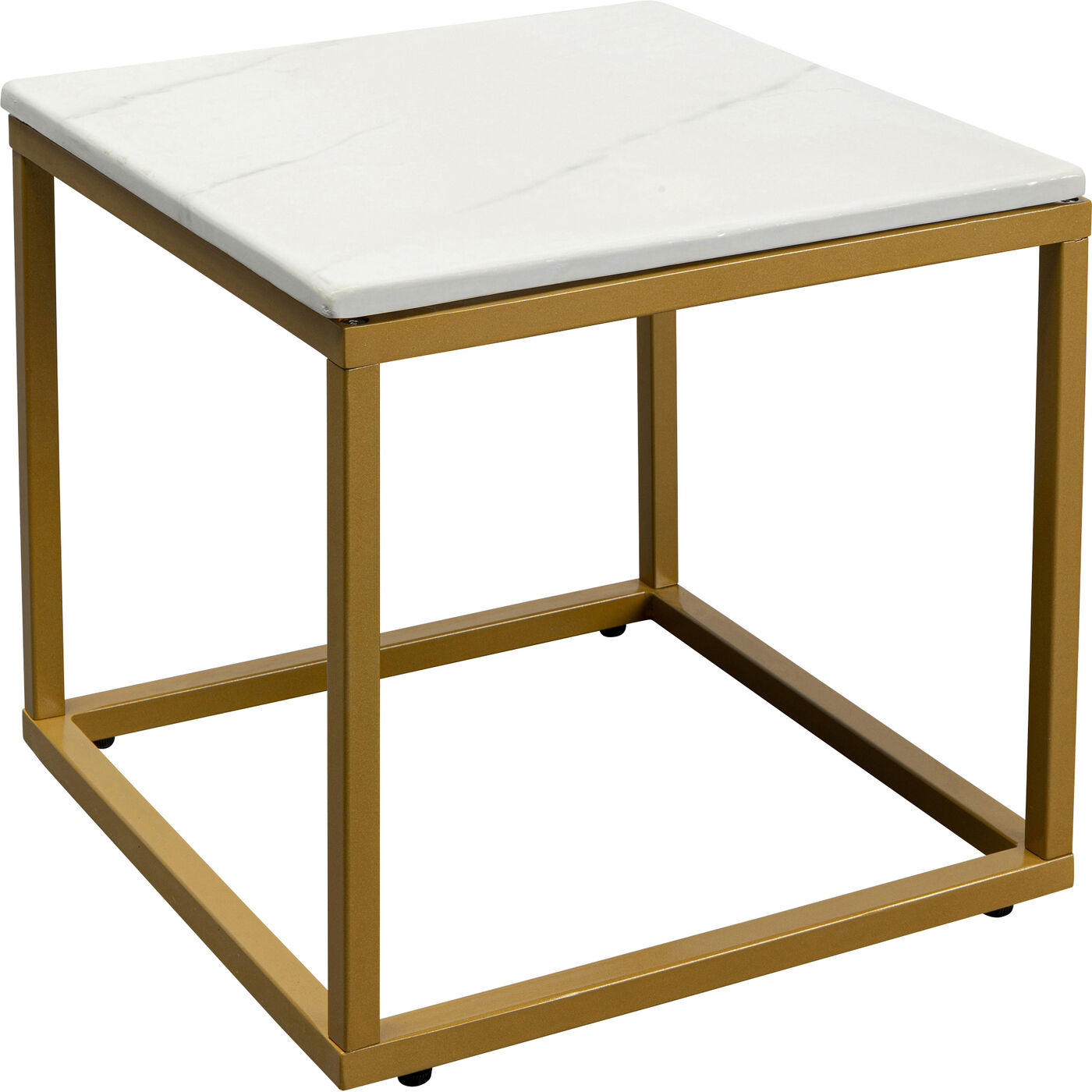 Стол приставной Key West Marble Gold 40x40 см от KARE Design