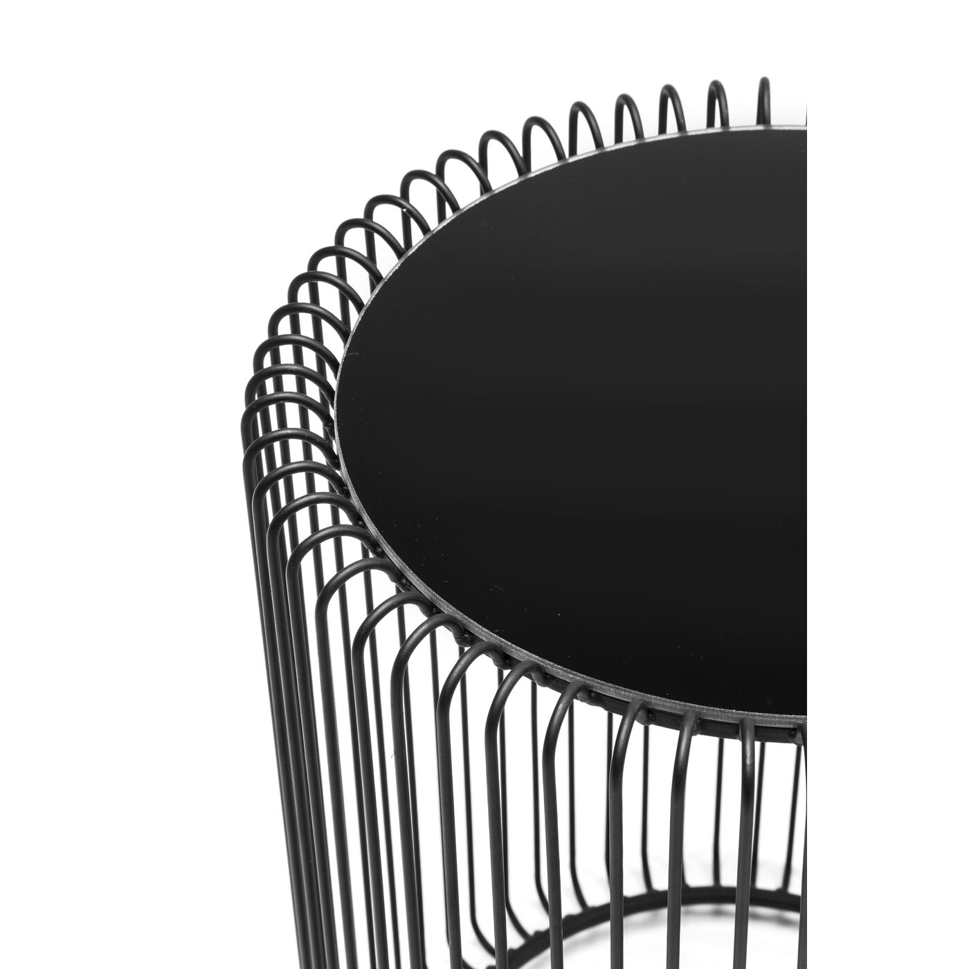 Стол приставной Wire Black Ø44 см (2 шт) от KARE Design