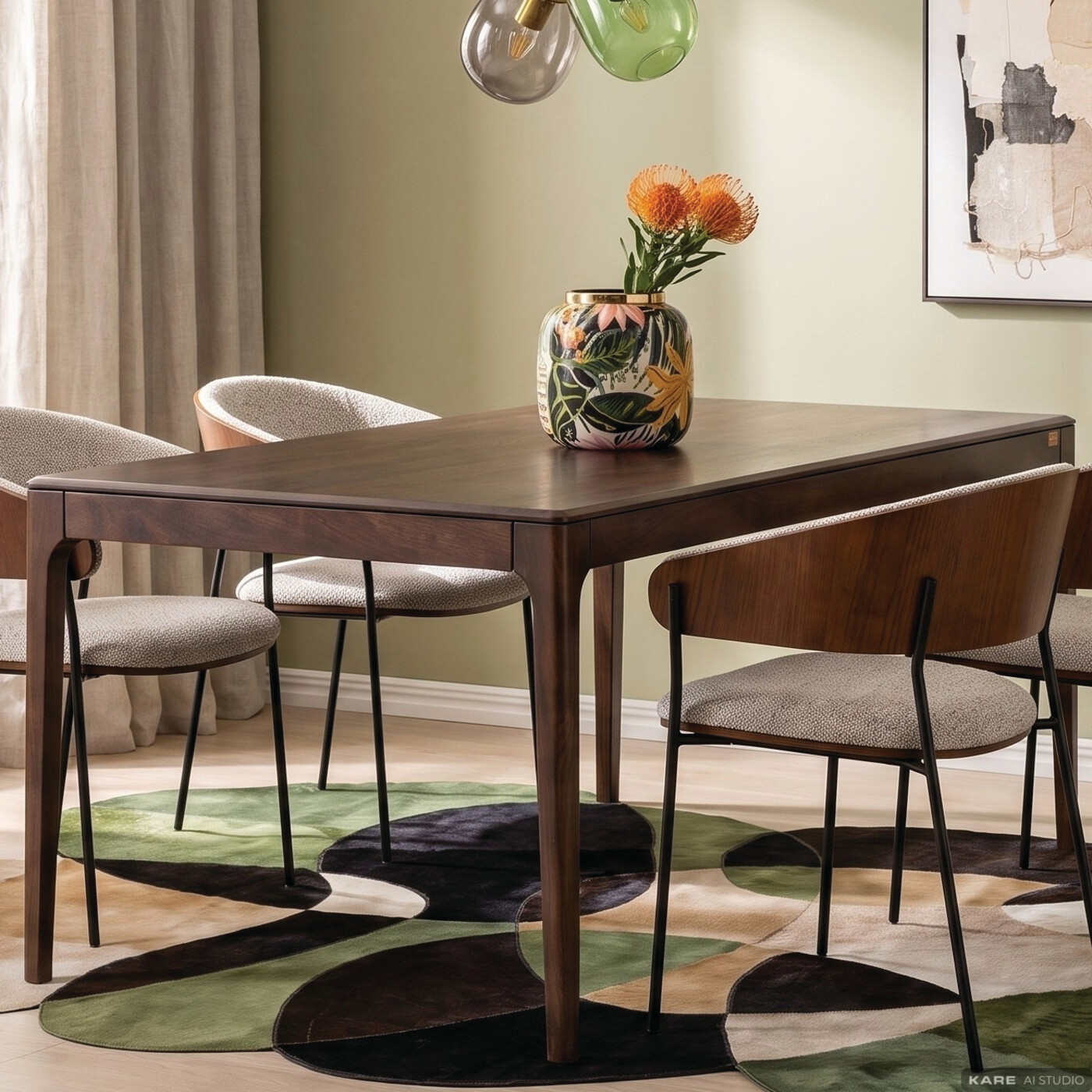 Стол Brooklyn Walnut 175x90 см от KARE Design