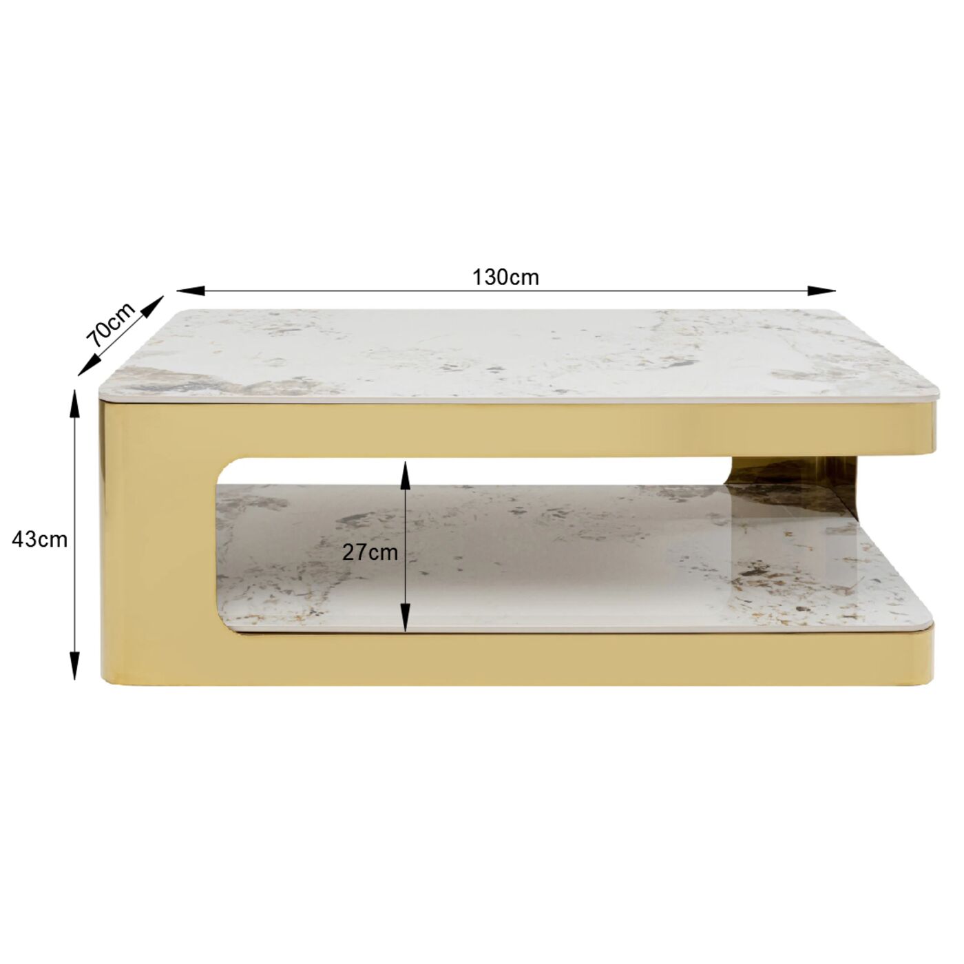 Стол кофейный Nube Duo 130x70 см от KARE Design