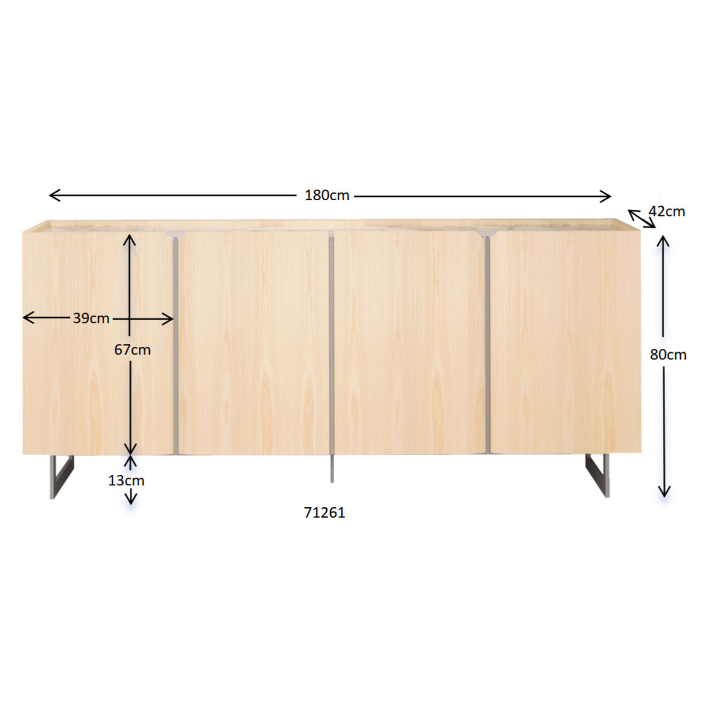 Комод Giulio 180x80cm от KARE Design