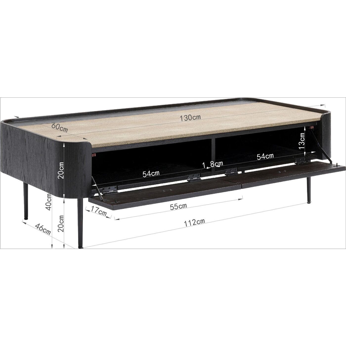 Стол кофейный Milano 130x60 см от KARE Design