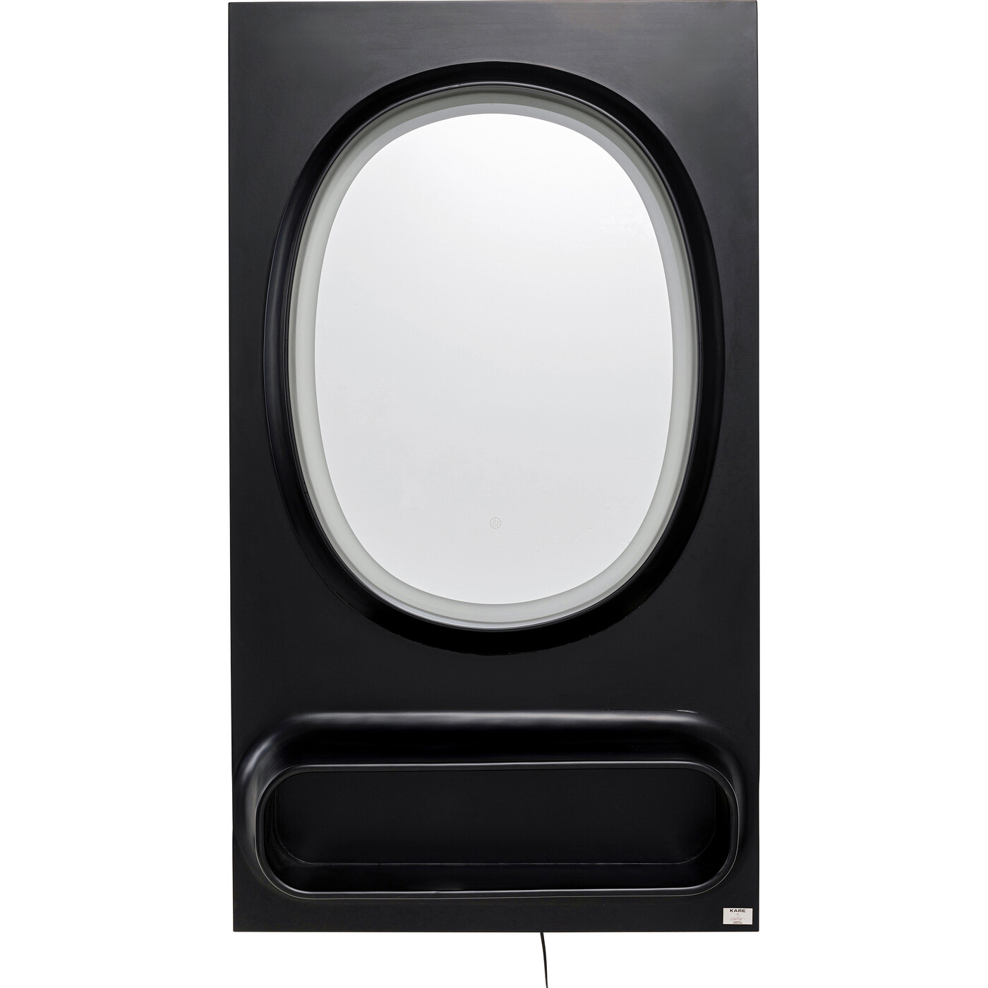Зеркало настенное  KARE x Karim Rashid Aero LED Black 80x141 см от KARE Design