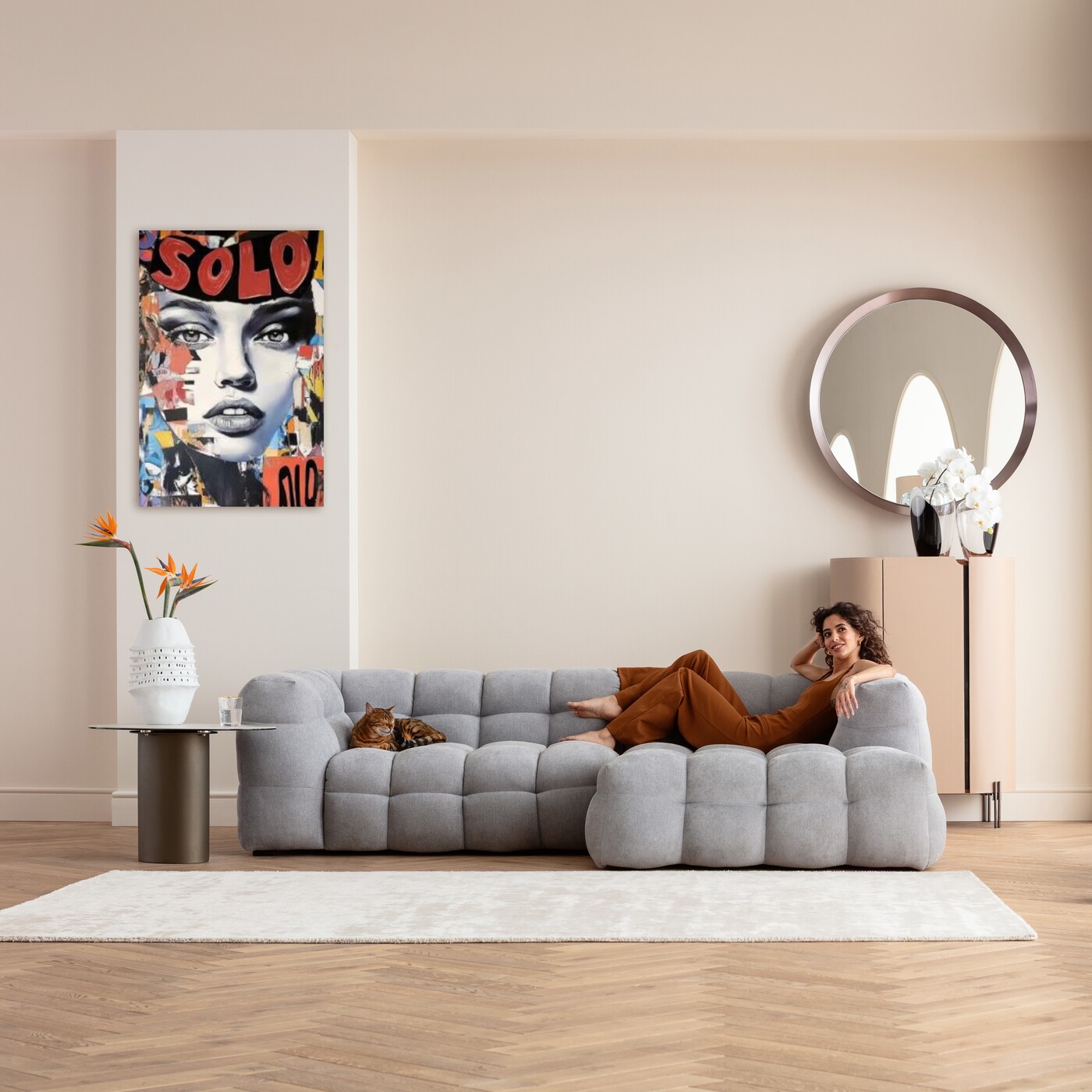 Картина в раме Muse Collage «Коллаж» 80x120 см от KARE Design
