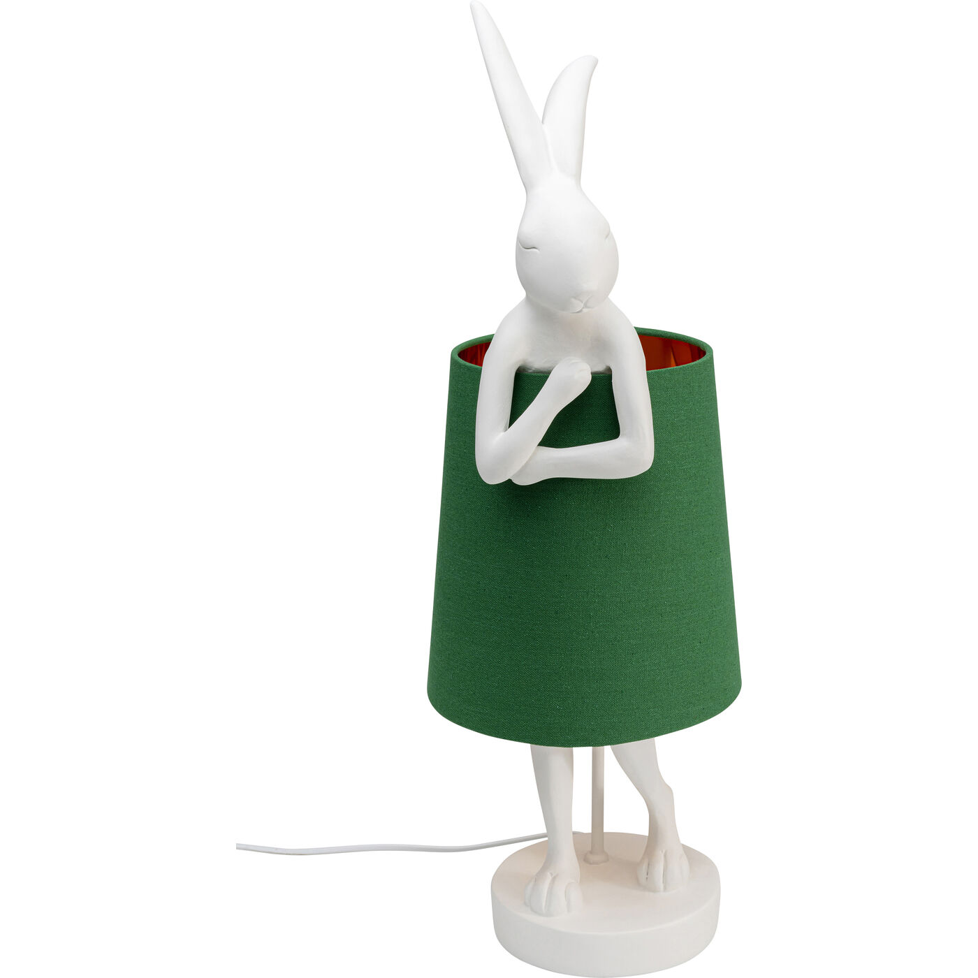 Светильник настольный Animal Rabbit White/Green 68 см от KARE Design