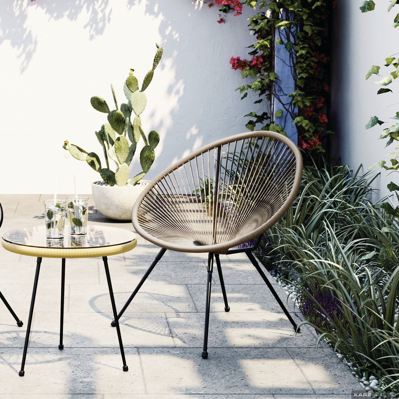 Кресло Acapulco Grey от KARE Design