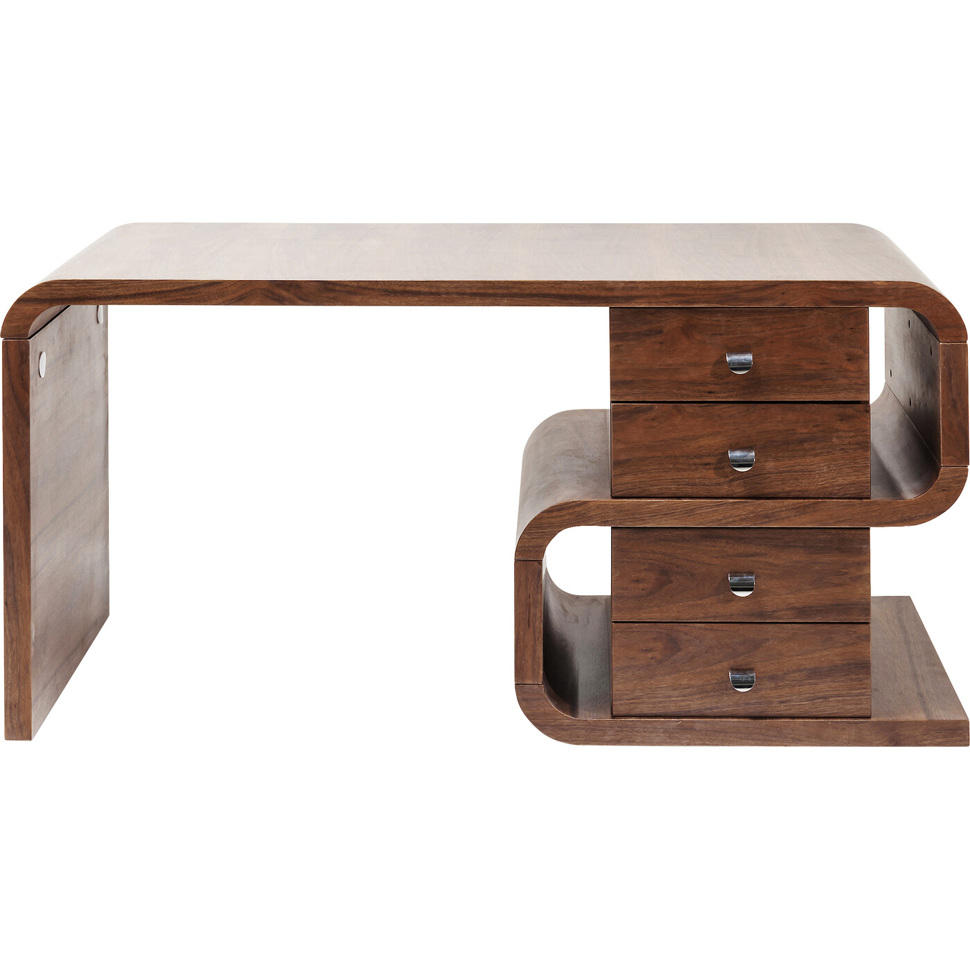 Стол письменный Soft Snake Walnut 150x70 см от KARE Design