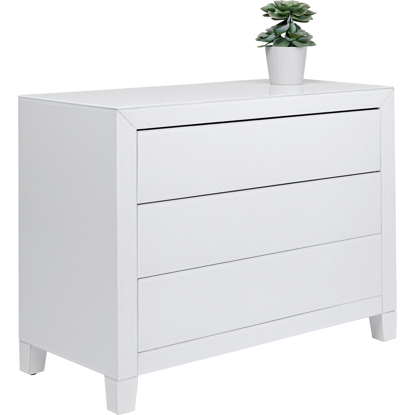 Комод Luxury Push 3 ящика White