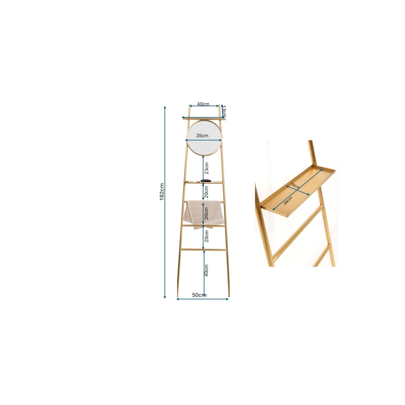 Зеркало напольное Ceremony 50x180cm от KARE Design