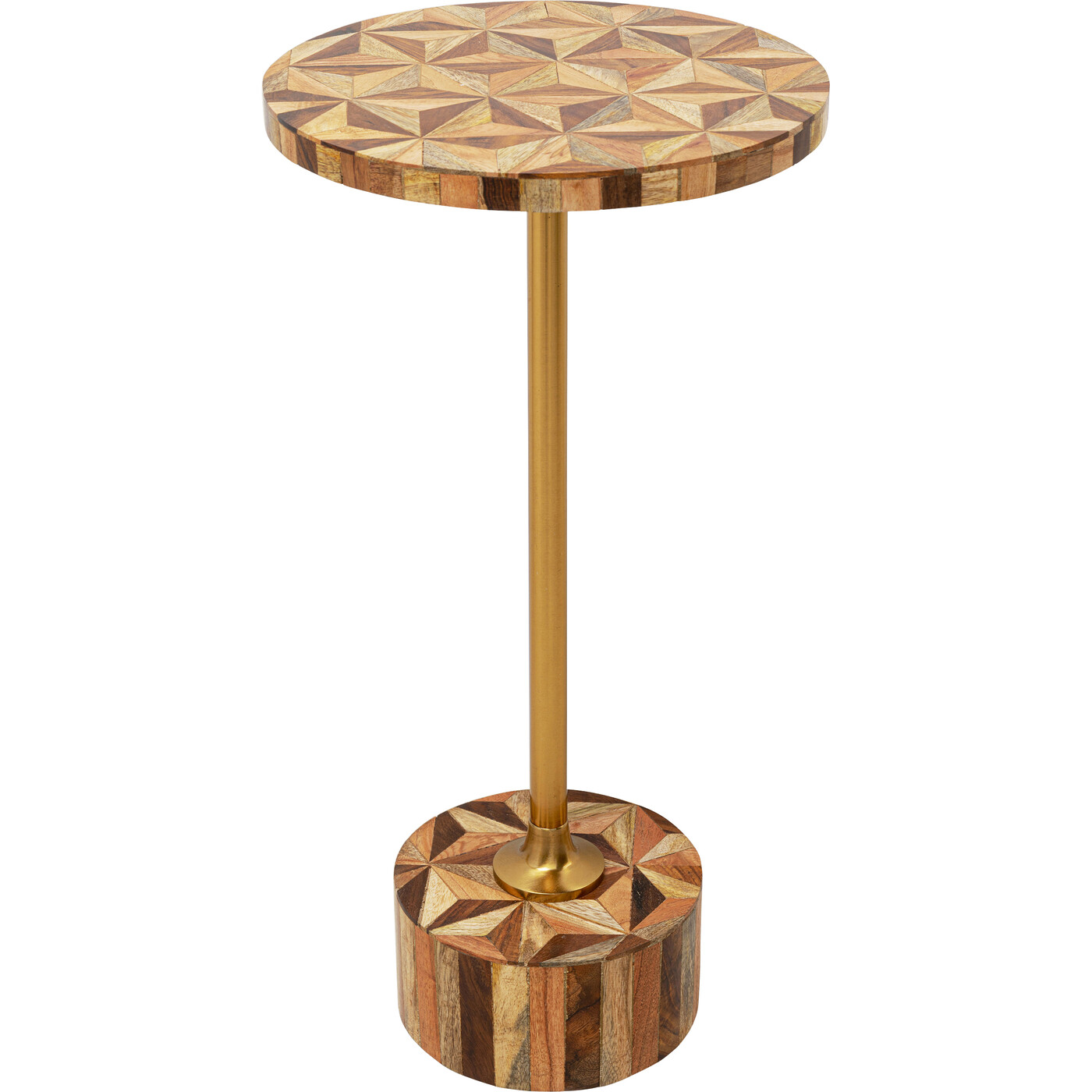 Стол приставной Domero Geo Brass Ø25 см от KARE Design