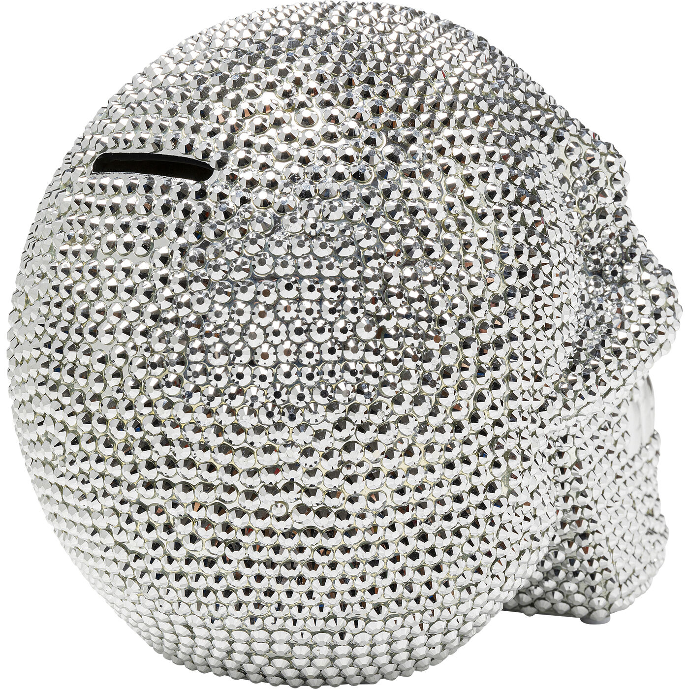 Копилка Skull Crystal «Кристальный череп», Серебряный от KARE Design