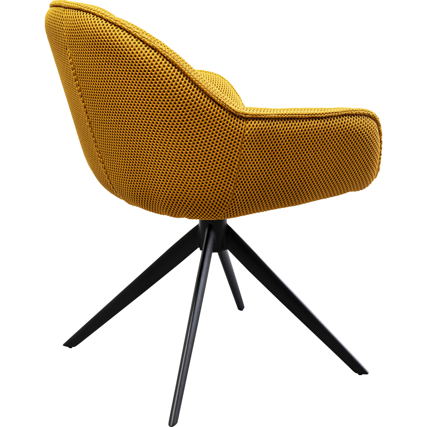 Стул вращающийся Carlito Mesh Yellow от KARE Design