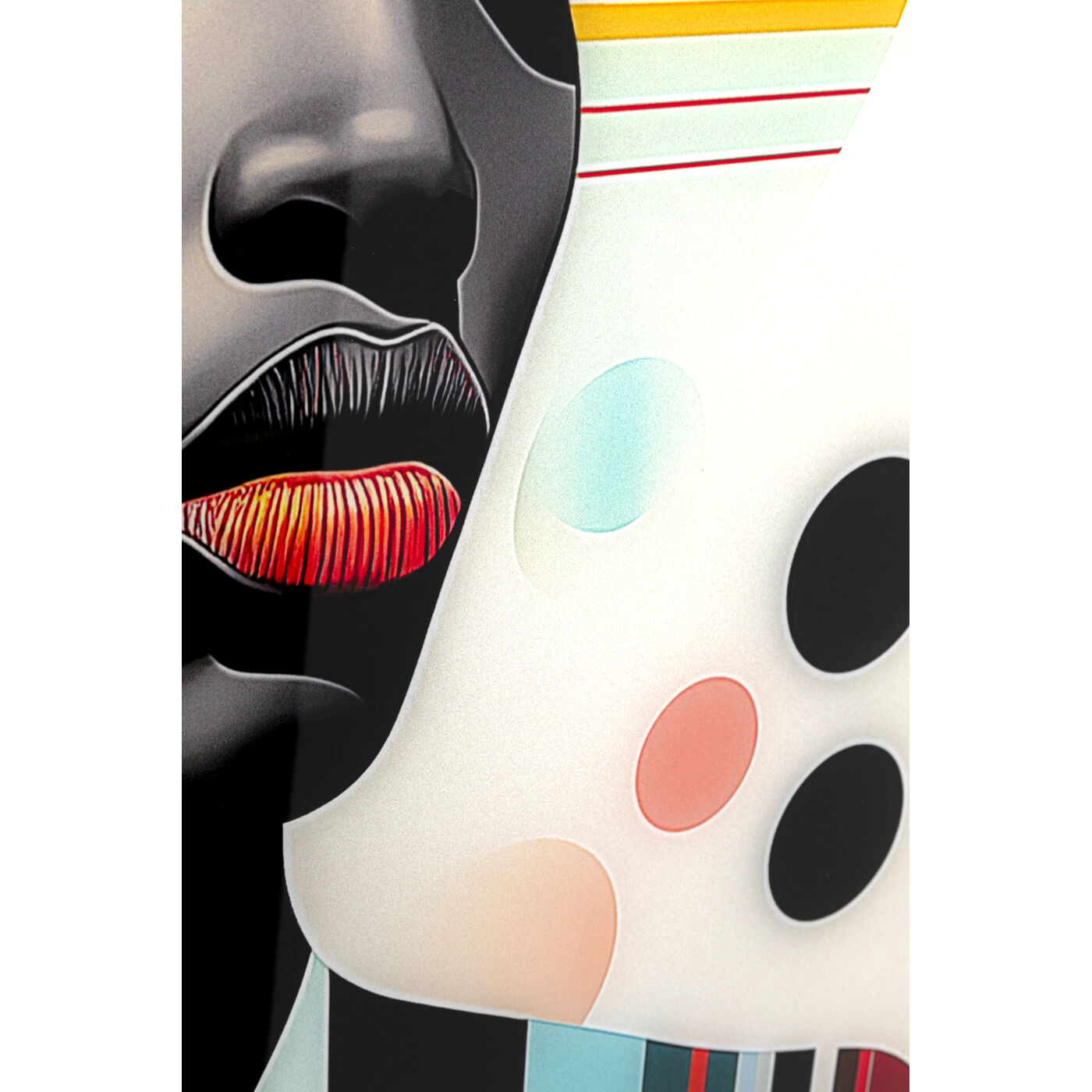 Картина стеклянная Muse Retro Lady Yellow «Ретро-дама» 80x120 см от KARE Design