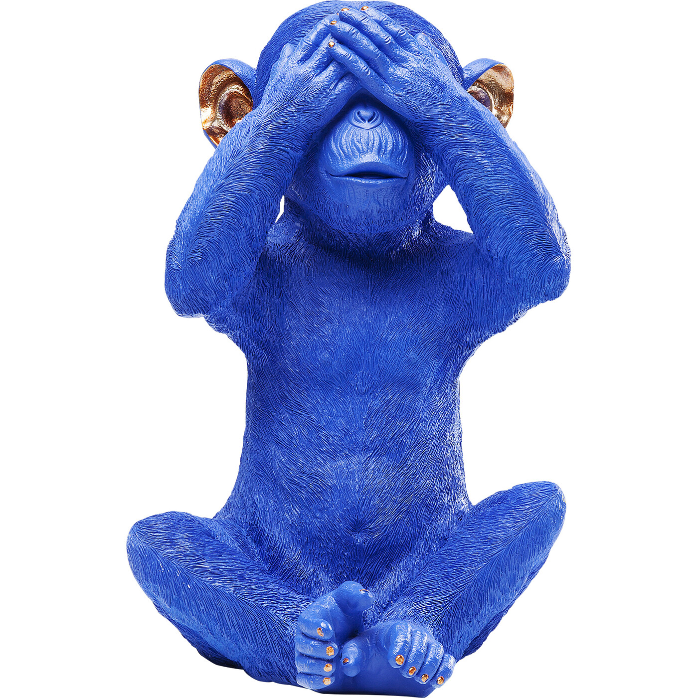 Копилка Monkey Mizaru «Обезьяна Мидзару — не вижу», Синий от KARE Design