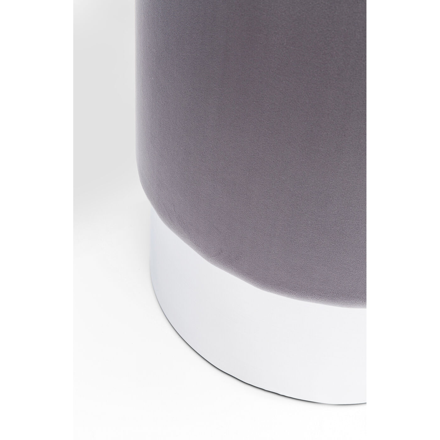 Пуф Cherry Light Grey Silver Ø35 см от KARE Design