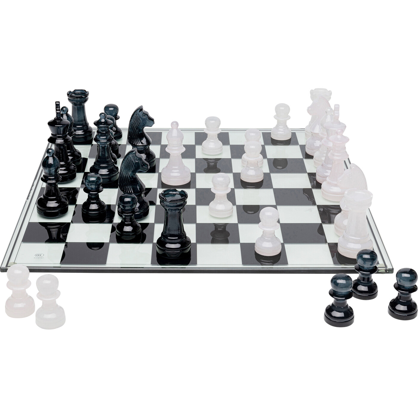 Объект декоративный Chess Transparent «Прозрачные шахматы» 60x60 см от KARE Design