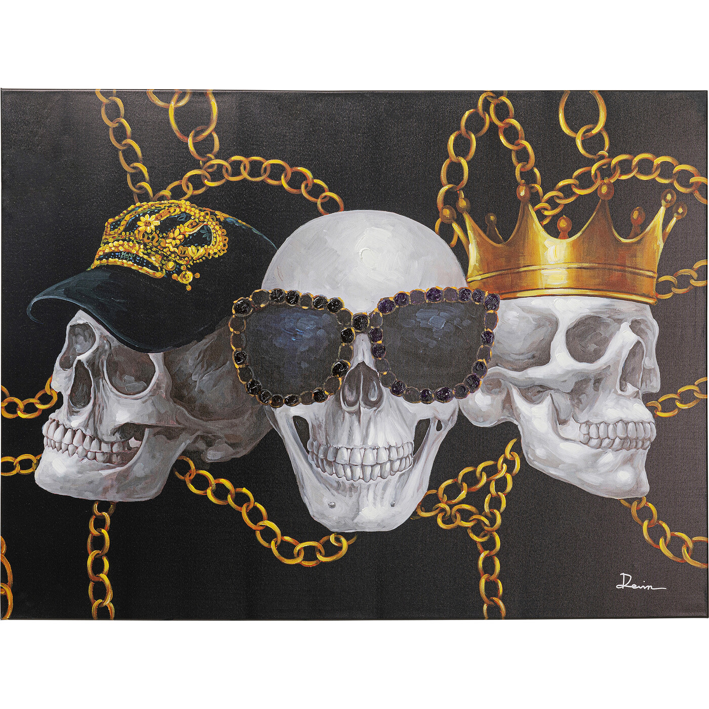 Картина Skull Gang «Черепа» 90x120 см от KARE Design