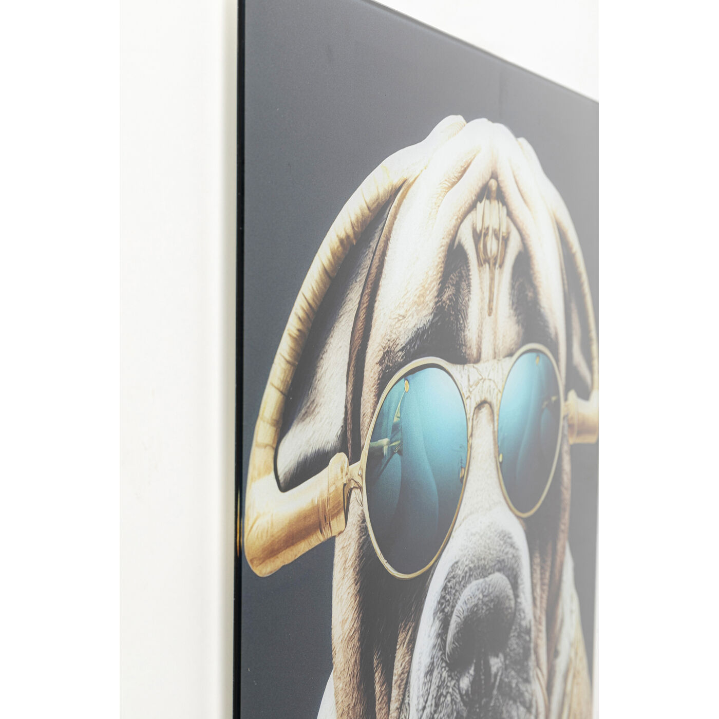 Картина стеклянная Fashion Dog «Модная собака» 60x80 см от KARE Design