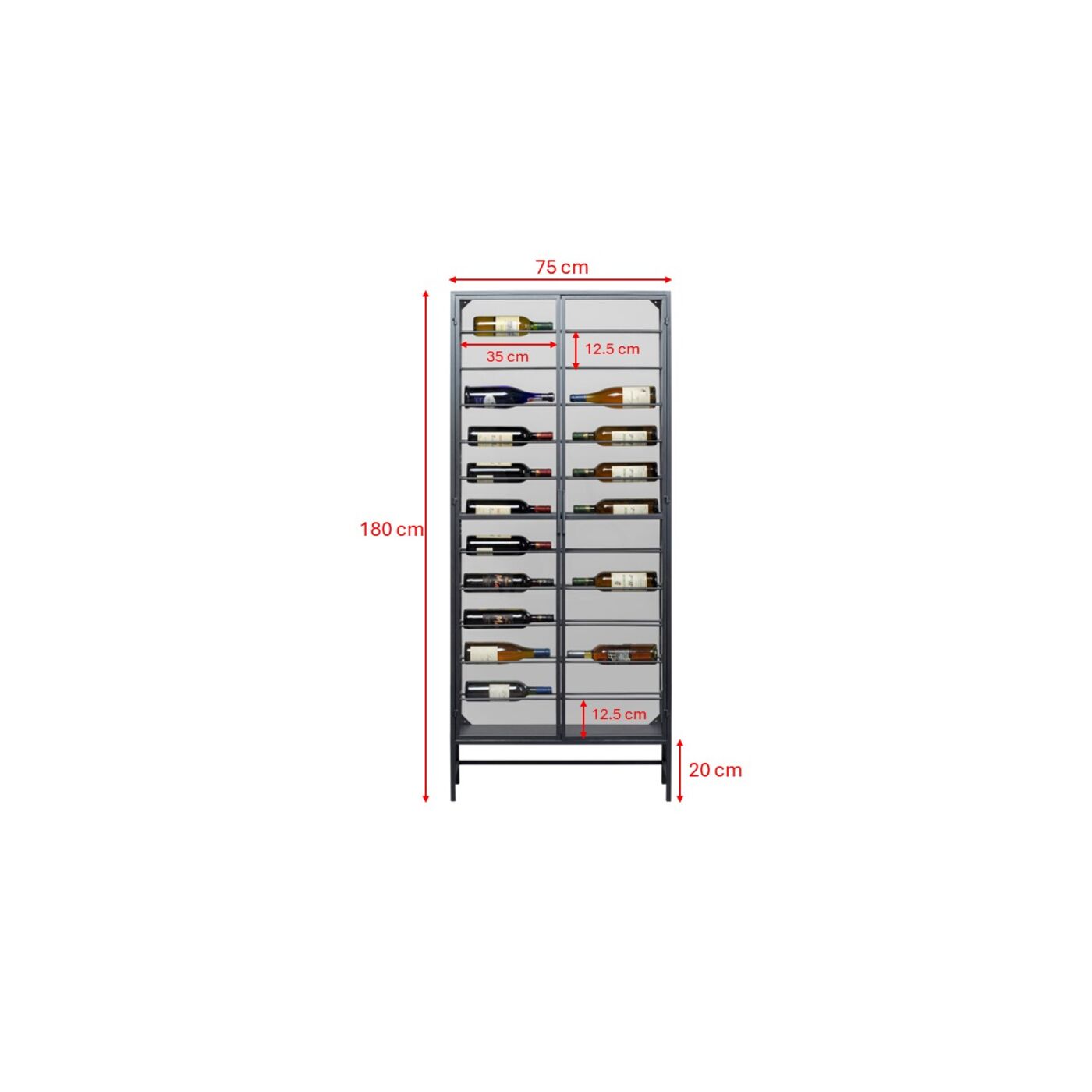 Винная полка Suri 75x180 см от KARE Design