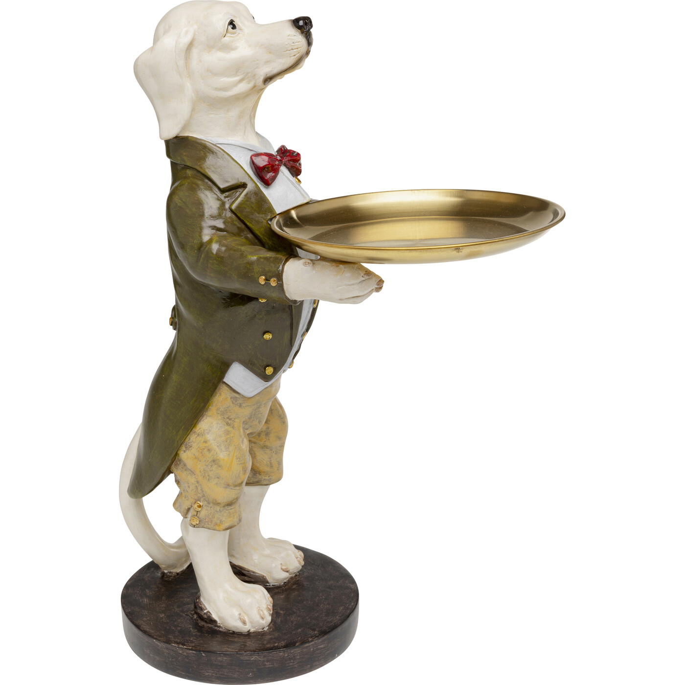 Фигура декоративная Gentleman Dog Tray «Пёс-джентльмен с подносом» 43 см от KARE Design