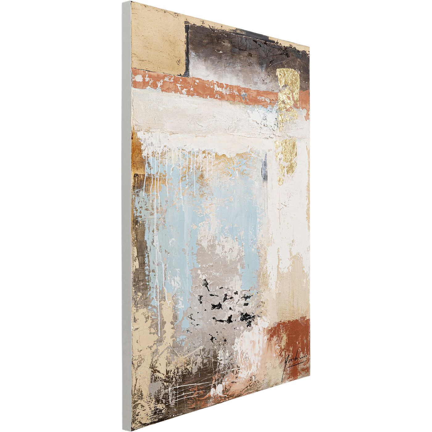 Картина на холсте Art Splash Blue «Абстракция» 90x120 см, Синий