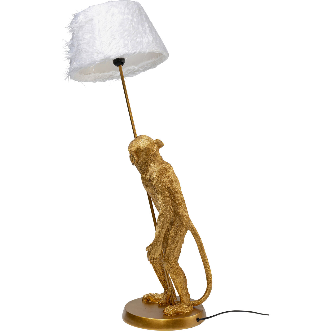 Светильник настольный Animal Standing Monkey Gold 51 см