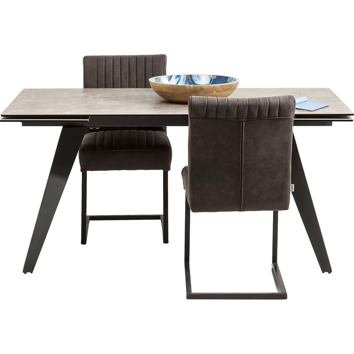 Стол раздвижной Amsterdam Dark160(40+40)x90 см от KARE Design