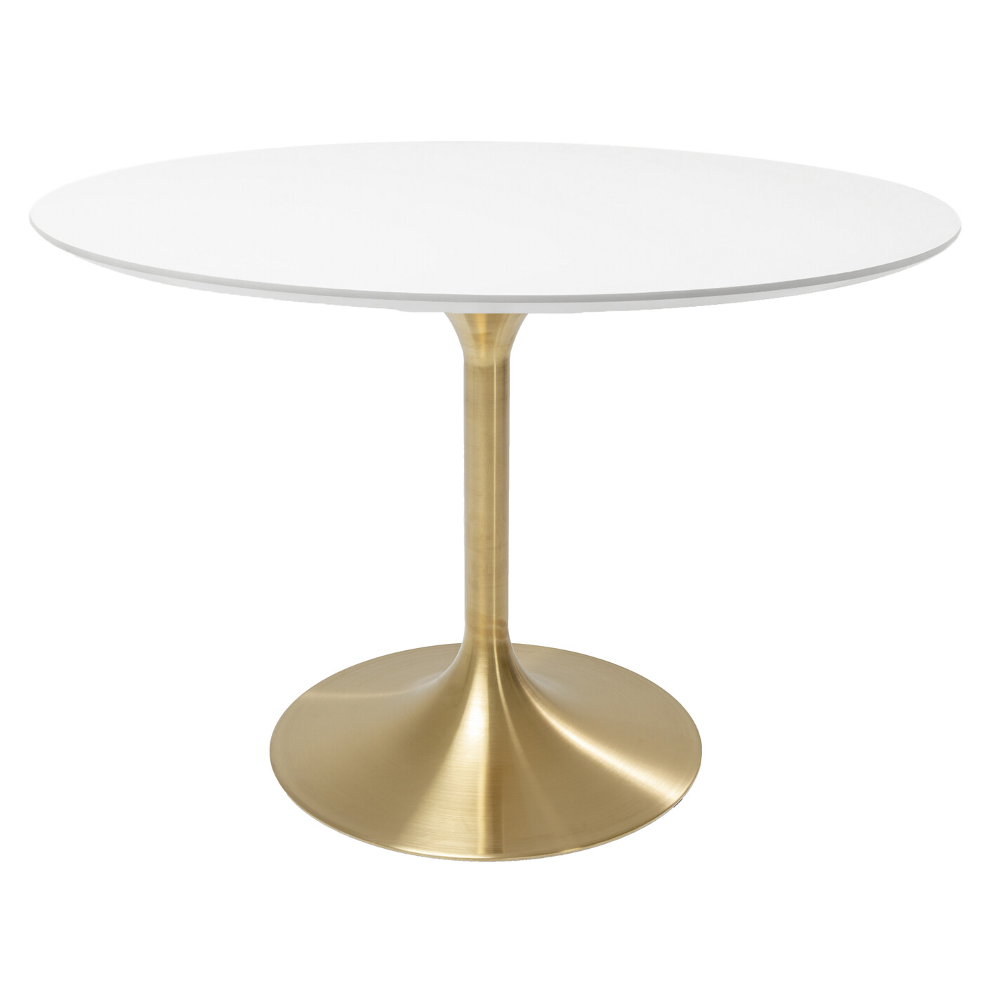 Стол Invitation Set White Brass Ø120 см от KARE Design
