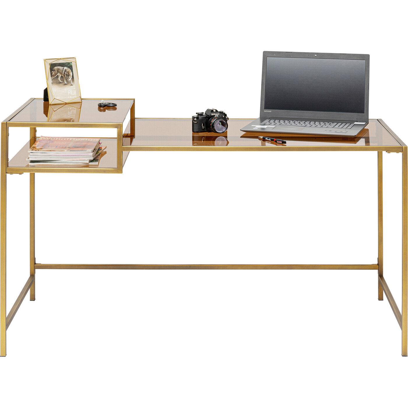 Стол письменный Loft Gold 134x60 см от KARE Design