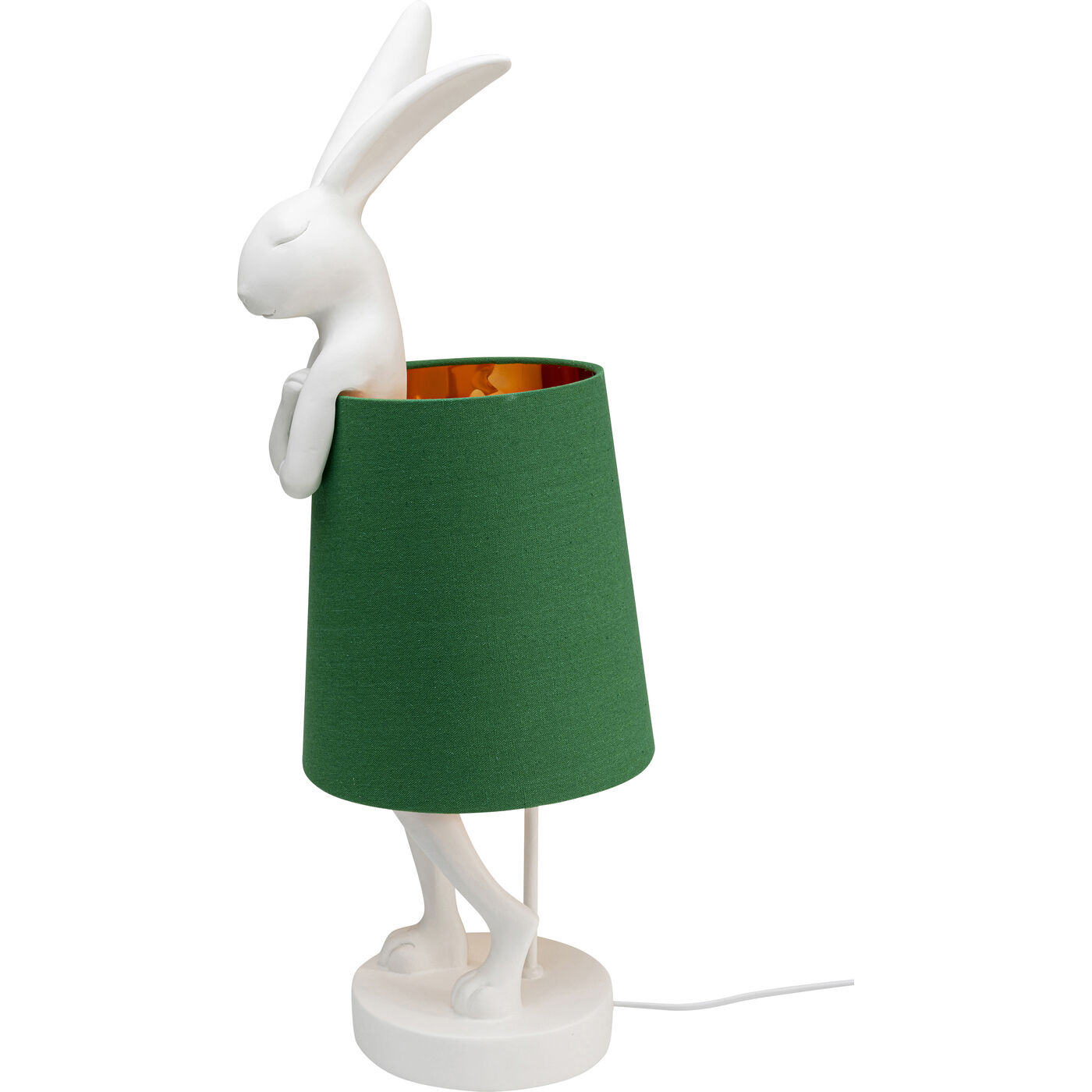 Светильник настольный Animal Rabbit White/Green 68 см от KARE Design