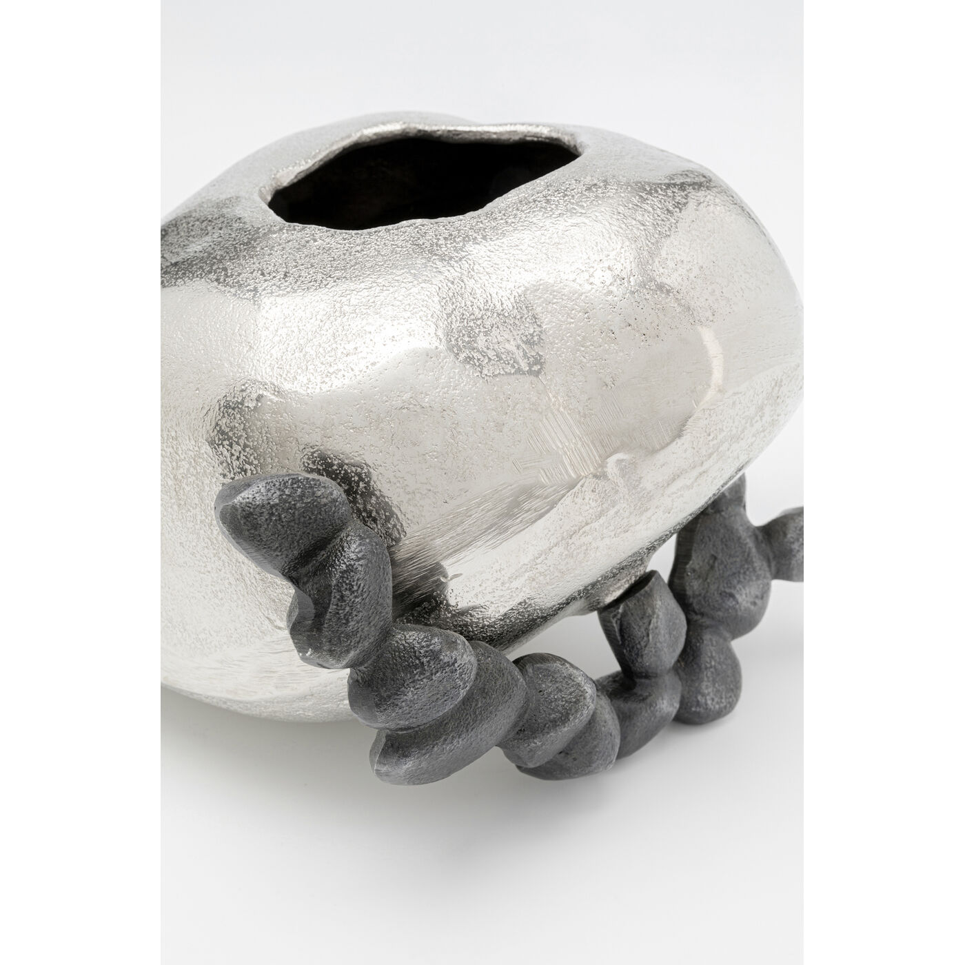 Ваза Art Stones «Художественные камни» 21 см, Серебряный от KARE Design