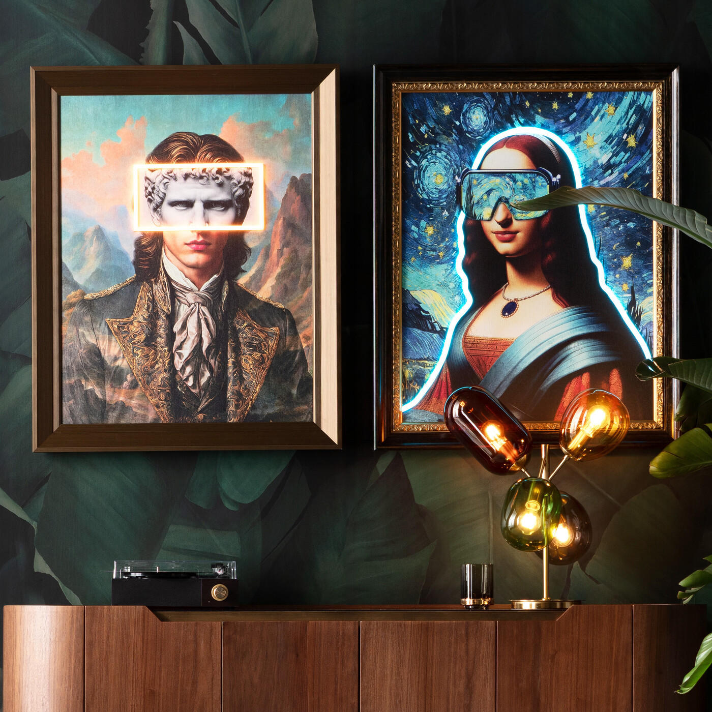 Картина LED Art Gentleman «Джентльмен» 80x100 см от KARE Design