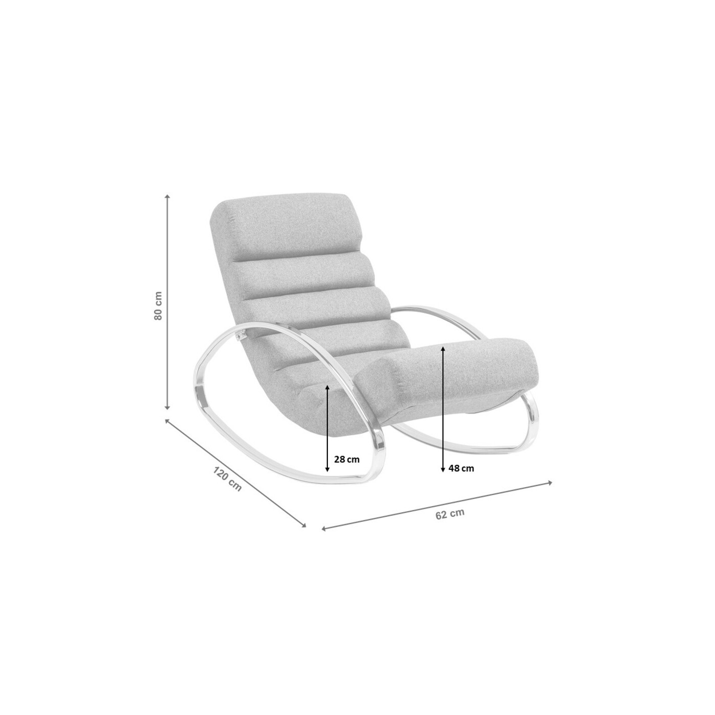 Кресло-качалка Manhattan White от KARE Design