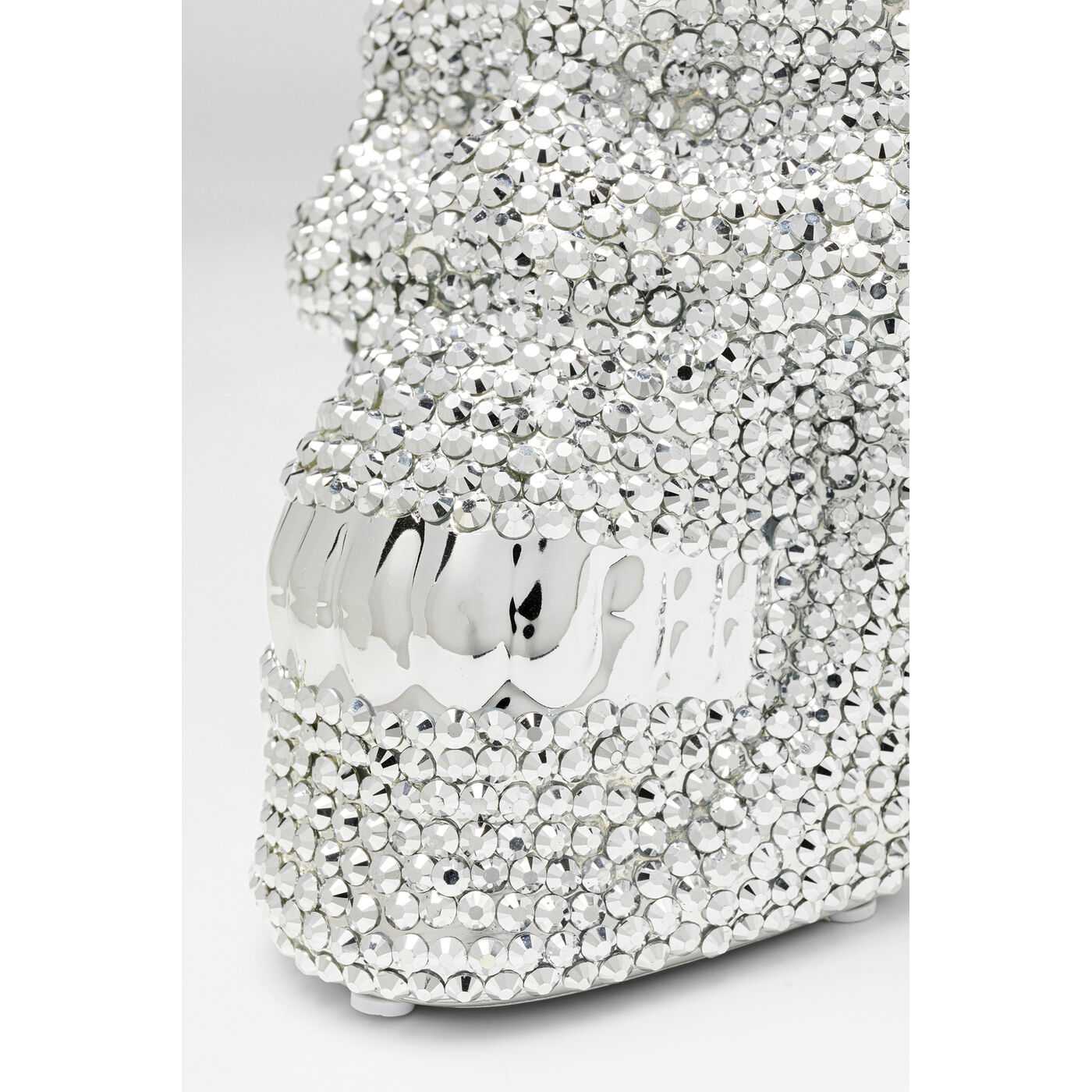 Копилка Skull Crystal «Кристальный череп», Серебряный от KARE Design