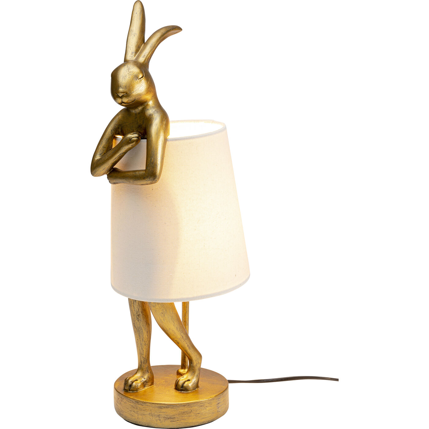 Светильник настольный Animal Rabbit Gold/White 50 см от KARE Design