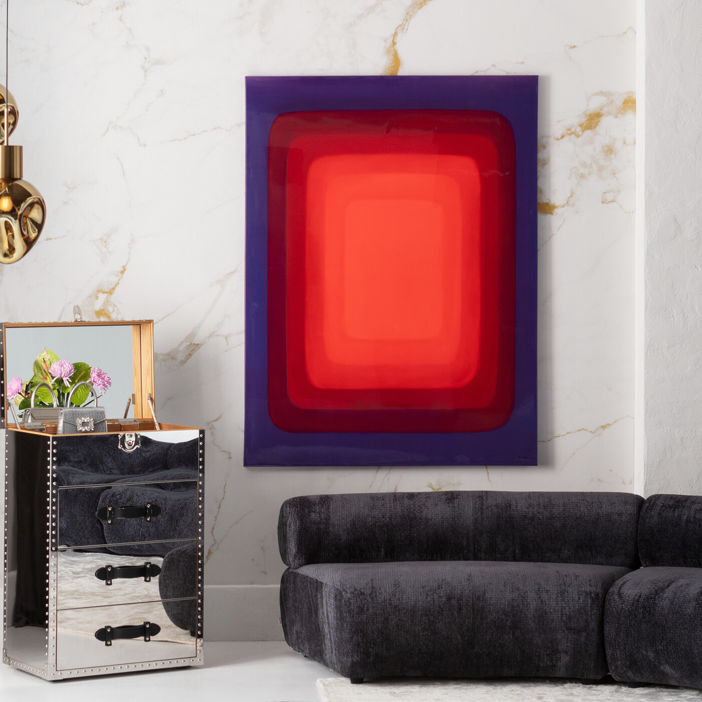 Картина на холсте Tendency Red «Абстракция» 120x160 см, Красный от KARE Design