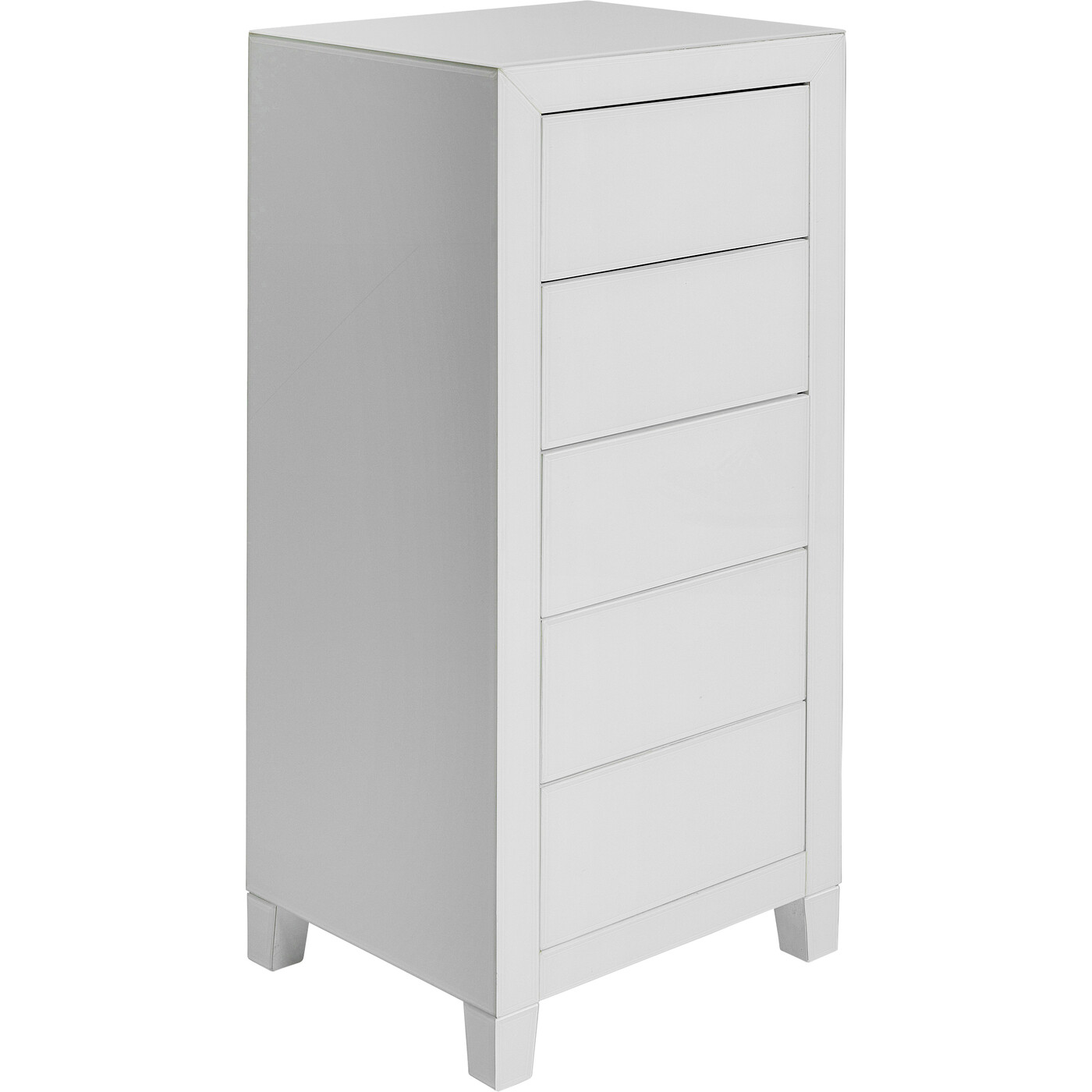 Комод высокий с 5 ящиками Luxury Push White от KARE Design