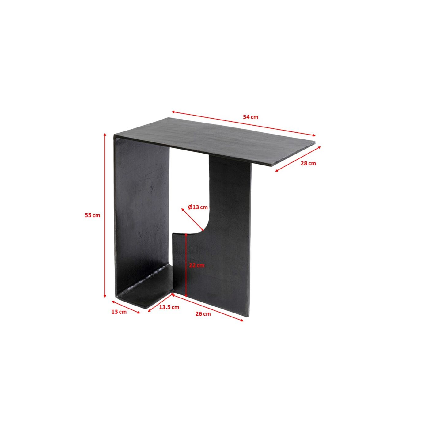 Стол приставной Montagna Rectangular 55x28 см от KARE Design