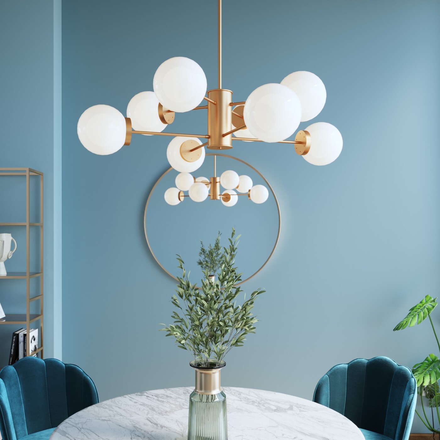 Светильник подвесной Heavenly Gold Ø98 см от KARE Design