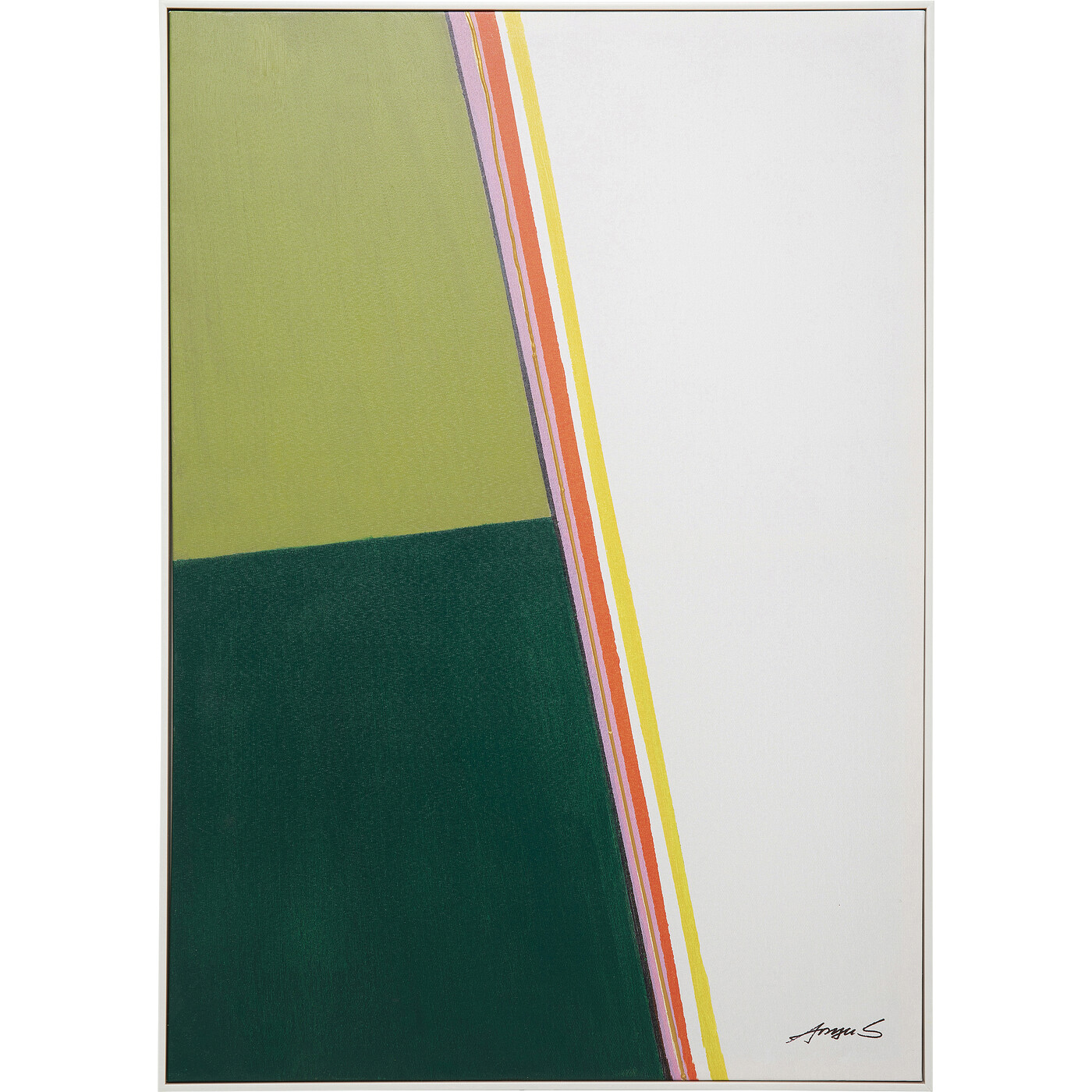 Картина в раме Abstract Shapes Khaki 73x103 см от KARE Design